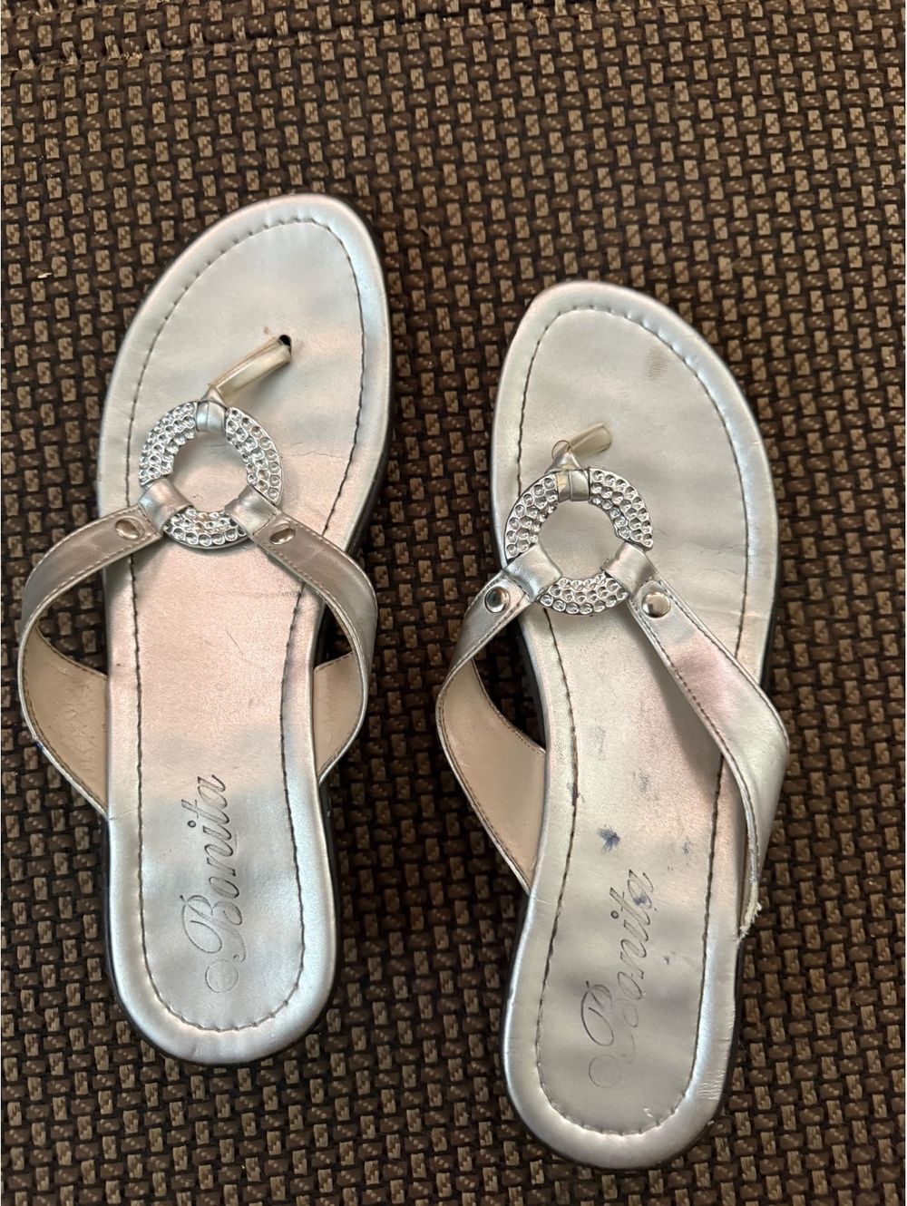 8.5 fixer upper special silver shoes  y2k summer shoes silver heeled sandals